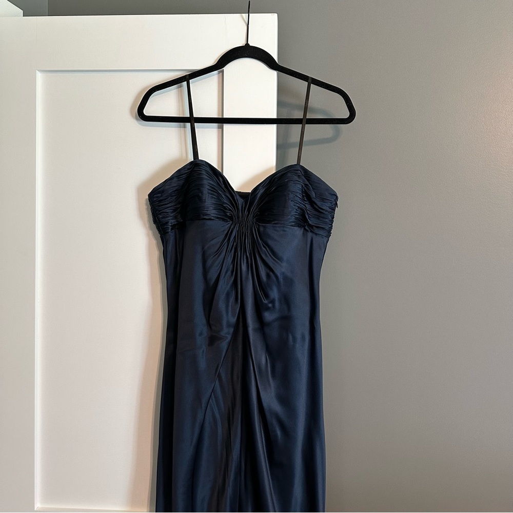 Laundry By Shelli Segal Slip Dress Navy